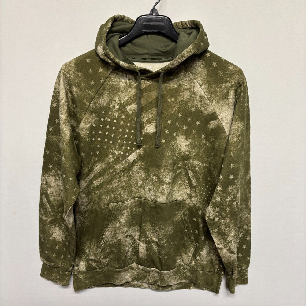 Under Armour Men Freedom Rival Fleece Amp Hoodie Size Large America Flag D133 10